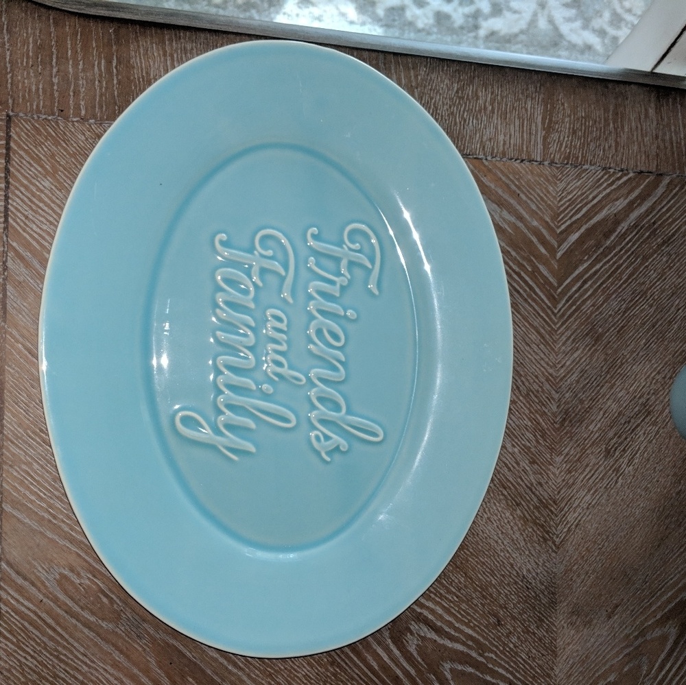New Pier one Aqua Family & Friends platter